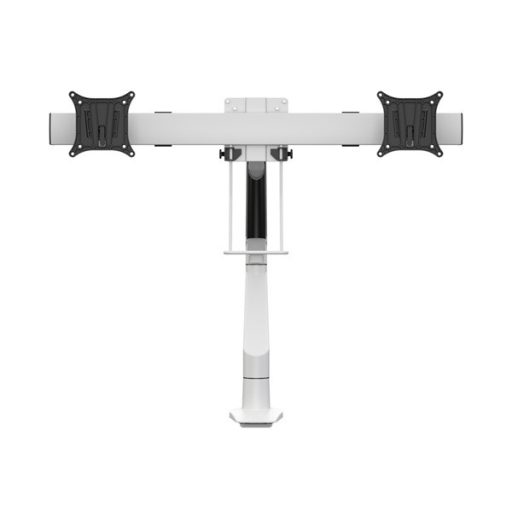 MULTIBRACKETS Gas Lift asztali konzol (2 képernyős rögzítőkar), M VESA Gas Lift Arm Single White w. Duo Crossbar (15-28"