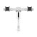 MULTIBRACKETS Gas Lift asztali konzol (2 képernyős rögzítőkar), M VESA Gas Lift Arm Single White w. Duo Crossbar (15-28"