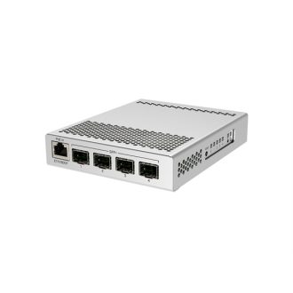   MIKROTIK Switch/Router 1x1000Mbps + 4x10Gbit SFP+, Asztali, CRS305-1G-4S+IN