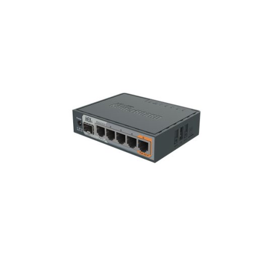 MIKROTIK Vezetékes Router hEX S 5x1000Mbps + 1x1000Mbps SFP, Beltéri, RB760IGS