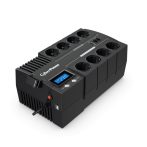   CYBERPOWER UPS BR1000ELCD (8 aljzat) 1000VA 600W, 230V szünetmentes elosztósor + USB LINE-INTERAKTÍV