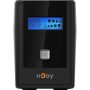   NJOY Szünetmentes CADU 850, 850VA, 480W, Line-Interactice, LCD display