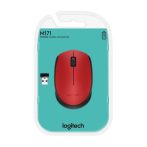 LOGITECH Egér - M171 Vezeték Nélküli Optikai, Vörös