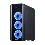   CHIEFTEC Ház Gaming Scorpion 3 ATX, 4x120mm RGB ventilátor, RGB vezérlő, Tápegység nélkül, Edzett Üveg, Fekete