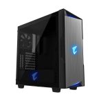   GIGABYTE Ház AORUS C300 Glass, GB-AC300G, Táp nélkül, fekete