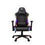 WHITE SHARK THUNDERBOLT RGB gamer szék fekete/piros varrás