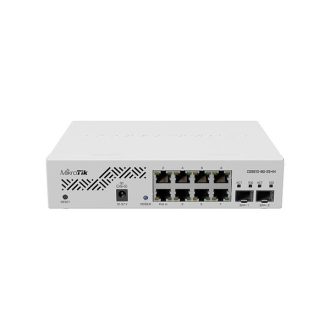   MIKROTIK Switch 8x1000Mbps + 2x10000Mbps SFP+, Rackes, CSS610-8G-2S+IN