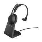  JABRA Fejhallgató - Evolve2 65 UC Mono Bluetooth Vezeték Nélküli, Mikrofon + Töltő állomás