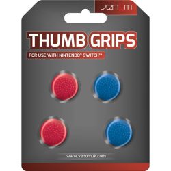 VENOM Nintendo Switch Kiegészítő Thumb Grips Piros és Kék (4-PACK), VS4918