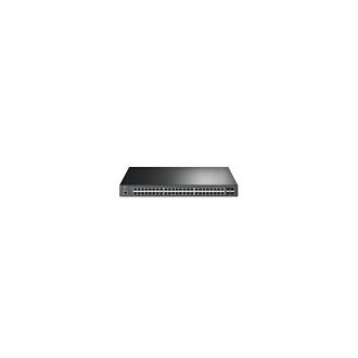   TP-LINK Switch 48x1000Mbps (48xPOE+) + 4x10Gbps SFP+ + 1konzol port, Menedzselhető, SG3452XP