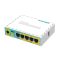 MIKROTIK Vezetékes Router hEX PoE lite 5x100Mbps, Beltéri, RB750UPR2