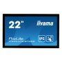   iiyama touch monitor, 21,5", 1920x1080, 16:9, 300cd, 8ms, 1000:1,VGA/HDMI/DP, Open frame, TF2234MC