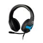   KONIX - MYTHICS PS4 Fejhallgató Nemesis Gaming Stereo Mikrofon, Fekete-Kék