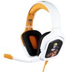   KONIX - NARUTO "Naruto" 2.0 Fejhallgató Vezetékes Gaming Stereo Mikrofon, Fehér-Mintás