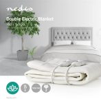   NEDIS PEBL110CWT2 elektromos fűthető takaró, 2 személyes, 160 cm x 140 cm, 100% poliészter, 3 hőmérséklet  fokozat