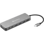 SANDBERG Dokkoló, USB-C 13-in-1 Travel Dock SANDBERG Dokkoló, USB-C 13-in-1 Travel Dock