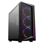   COOLER MASTER Ház Midi ATX CMP 510 ARGB, Tápegység nélkül, Üvegfalú, Fekete