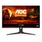   AOC Gaming 165Hz IPS monitor 27" 27G2SPAE/BK, 1920x1080, 16:9, 250cd/m2, 1ms, 2xHDMI/DisplayPort/VGA, hangszóró