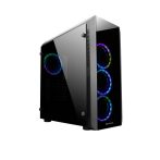   CHIEFTEC Ház Gaming Scorpion 2, ATX, 4x120mm RGB ventilátor, RGB vezérlő, Tápegység nélkül, Edzett Üveg, Fekete