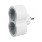   LEGRAND T-elosztó, Kettős 2P+F elosztó biztonsági zsaluval, 16 A, fehér-szürke