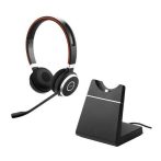   JABRA Fejhallgató - Evolve 65 SE MS Stereo Bluetooth Vezeték Nélküli, Mikrofon + Töltő állomás