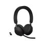   JABRA Fejhallgató - Evolve2 65 UC Stereo Bluetooth Vezeték Nélküli, Mikrofon