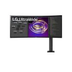   LG Ívelt IPS monitor 34" 34WP88CP, 3440x1440, 21:9, 300cd/m2, 5ms, 2xHDMI/DisplayPort/USB-C/2xUSB, hangszóró