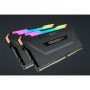   CORSAIR Memória VENGEANCE RGB DDR4 16GB 3200MHz C16 (Kit of 2), fekete