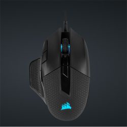 CORSAIR Vezetékes Egér Gaming, NIGHTSWORD RGB Tunable, 8 programozható gomb, RGB Világítás, 18000dpi, fekete