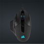   CORSAIR Vezetékes Egér Gaming, NIGHTSWORD RGB Tunable, 8 programozható gomb, RGB Világítás, 18000dpi, fekete