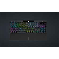 CORSAIR Vezetékes Billentyűzet Gaming, K70 RGB PRO, Mechanikus, CHERRY MX Red switch, Alumínium keret, US, szürke