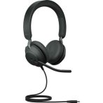   JABRA Fejhallgató - Evolve2 40 MS SE Teams Stereo Vezetékes USB-C, Mikrofon