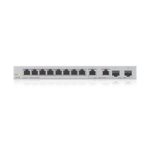 ZYXEL Switch 8x1000Mbps + 2x2.5Gbps + 2xSFP+ Web Menedzselhető, XGS1210-12-ZZ0102F