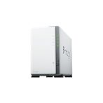   SYNOLOGY NAS 2 fiókos DS223j 2x8TB HDD-vel, Realtek RTD1619B 4x1,7GHz, 1GB DDR4, 1x1GbE, 2xUSB3.2Gen1