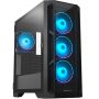   CHIEFTEC Ház Gaming APEX GA-01B-TG-OP, ATX, RGB Vezérlővel, 4xRGB Ventillátor, Edzett Üveg, fekete