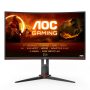   AOC Ívelt Gaming 165Hz VA monitor 27" CQ27G2S/BK, 2560x1440, 16:9, 250cd/m2, 1ms, 2xHDMI/DisplayPort
