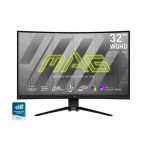   MSI Monitor GAMING MAG 325CQRXF Ívelt Rapid VA 31,5" QHD 2560x1440, 4000:1 CR, 400nits, 1ms, 240Hz, DP, 2x HDMI, USB-C