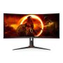   AOC Ívelt Gaming 180Hz VA monitor 34" CU34G2XP/BK, 3440x1440, 21:9, 430cd/m2, 1ms, 2xHDMI/DisplayPort, 4xUSB