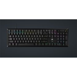 CORSAIR Vezetékes Billentyűzet Gaming, K70 CORE RGB, Mechanikus, MLX Red switch, 104 gombos, US, fekete