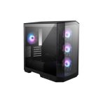   MSI Ház Midi ATX PANO M100R PZ, 4xARGB ventilátor, Tápegység nélkül, üvegfalú, fekete