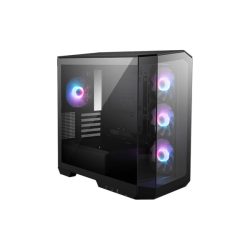 MSI Ház Midi ATX PANO M100R PZ, 4xARGB ventilátor, Tápegység nélkül, üvegfalú, fekete