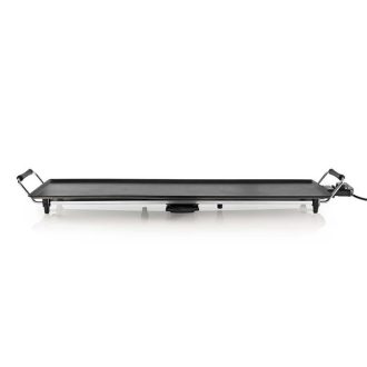   Nedis FCTE110EBK90 teppanyaki látvány grillsütő, 1800W, szabályozható hőmérséklet, csepptálca