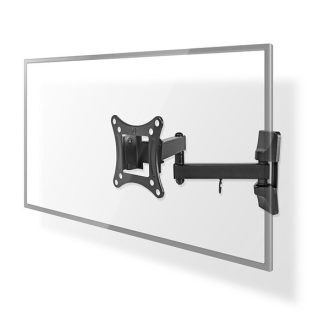   Nedis TVWM1510BK 13"-27"  LCD TV / monitorállvány (tartó konzol), maximum 15 kg, forgatható, dönthető, fekete