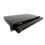   KELINE optikai patch panel kihúzható, 1U, 24xSC, LC duplex, LSH(E2000) toldó számára