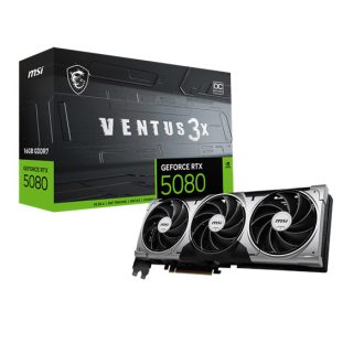  MSI Videokártya PCI-Ex16x nVIDIA RTX 5080 VENTUS 3X 16GB DDR7 OC