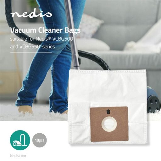NEDIS DUBG122NED10 porzsák Nedis VCBG500- és VCBG550-sorozatokhoz, 10 db/csomag