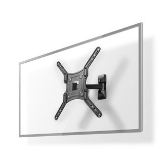   Nedis TVWM1430BK 23"-55" LCD TV / monitor fali tartókonzol, maximum 30 kg, forgatható / dönthető, 2 forgáspont