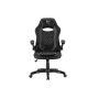   WHITE SHARK NYX-B NYX gamer szék, fekete, puha nyak, fej és hát párnák, lélegzó felület, 120 kg - ig