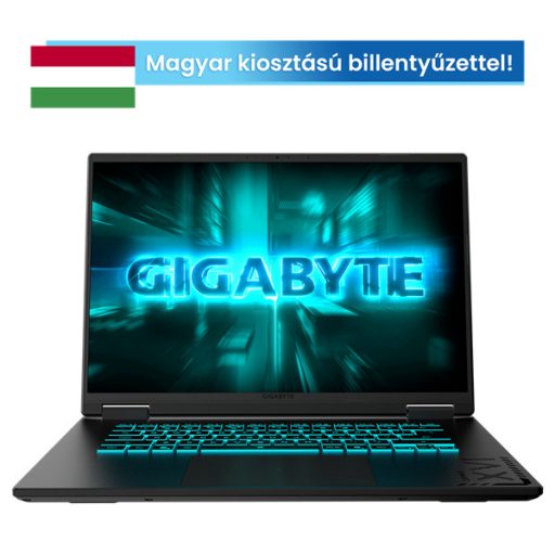 GIGABYTE GAMING A16 CVH 16" WUXGA (165Hz), Intel Core i7-13620H (10C/4.9Ghz), 16GB, 1TB SSD, RTX 5060, Magyar billentyű