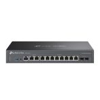  TP-LINK Vezetékes VPN Router 2xWAN/LAN(2500Mbps)+ 8xWAN/LAN(1000Mbps) + 2xSFP + 1xUSB + 1xkonzol port, ER7412-M2